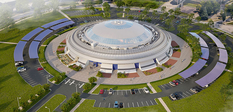 Image simulatin coupole d(Ester Technopole Limoges Métropole 2026