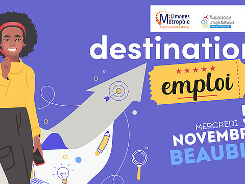 Destination emploi 2025 à Beaublanc site internet Limoges Métropole 