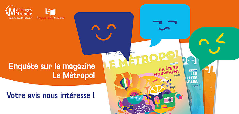 Visuel Actualité enquête Magazine Limoges Metropol 2026 