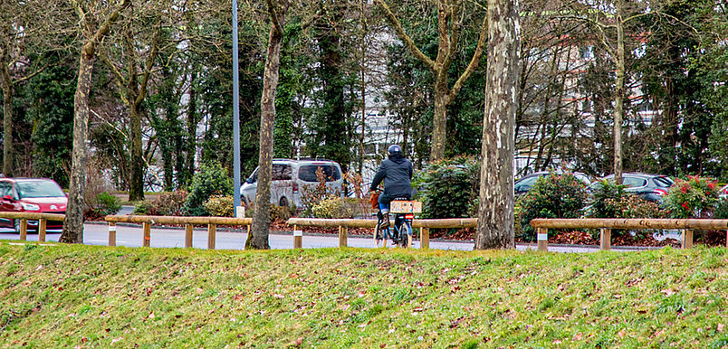 Nouvelle voie verte à Limoges le 16 janvier 2026 