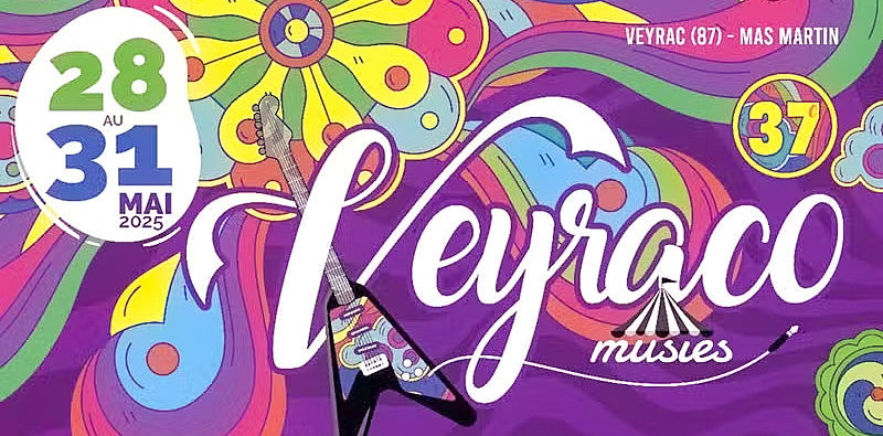 Visuel Festival Veyracomusies 2025 Limoges Métropole