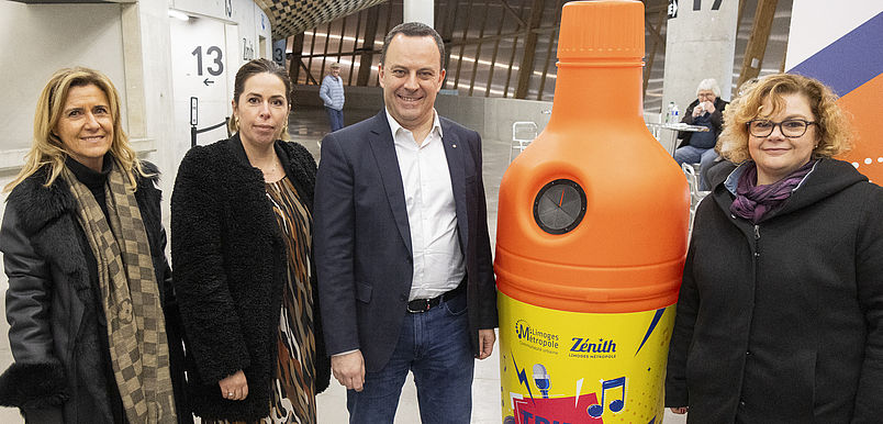 Inauguration dispositifs de tri hors foyer au Zénith Limoges Métropole