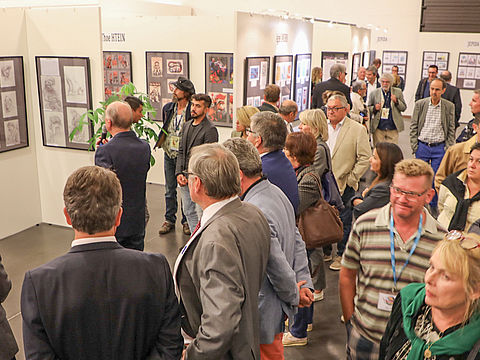 Photo du 42e Salon International de la caricature, du dessin de presse et d'humour à Saint-Just-le-Martel