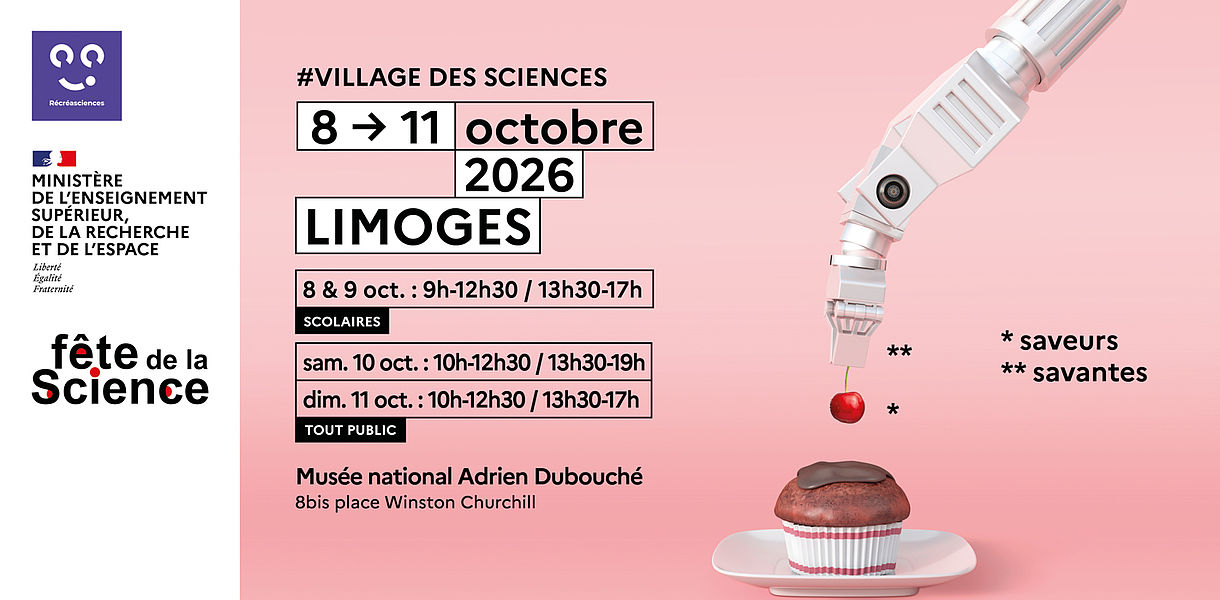 Fête de la science 2026 à Limoges 