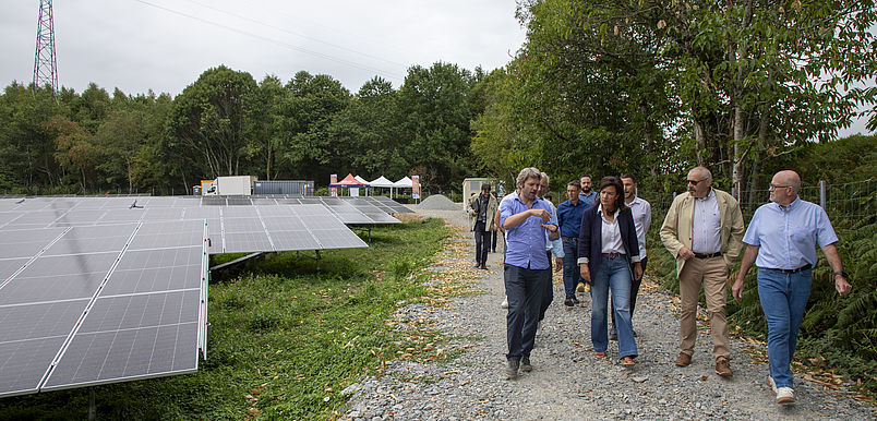 INauguration centrale photovoltaïque à Bonnac-la-Côte
